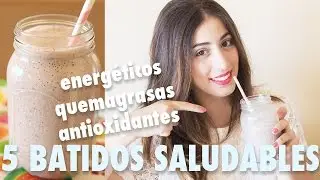 5 smoothies saludables que no engordan! Energéticos, quema grasas, depurativos