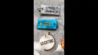 Resin Keychains | Luggage Tags | Easy Resin Ideas | Travel Crafts | Vacation Key Chain #SHORTS