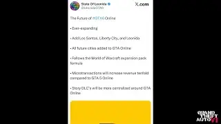 GTA: VI&reg; | GTA: O | Map Exp./WOW Formula/w LS, LC, Lnda , MTXs/w More Rev., Story DLCs Focus/Online