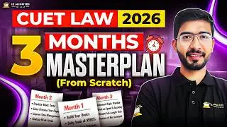 CUET UG Law 2026 📅 3 Months Complete Strategy | BHU, AU & BBAU (5-Year LLB)