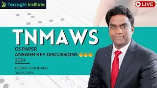 TNMAWS GS Degree standard Question Answer Key Discussions🔥🔥 | TNMAWS 2024 #tnpscanswerkey #tnmaws
