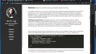 Part-1a. Global Themes (Using Flutter Themes)