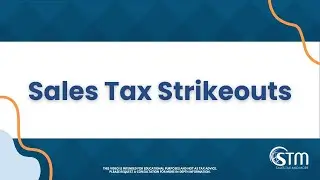 Sales Tax Strikeouts