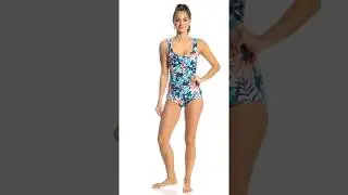 Maxine Palmetto Spa Chlorine Resistant Girl Leg One Piece Swimsuit | SwimOutlet.com