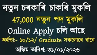 New Government Job Vacancy 2026||Job in Assam 2026|| Assam govt job 2026|| 10th Pass Job in Assam