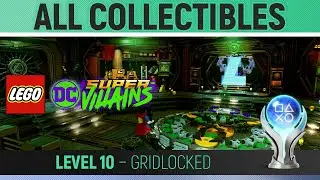 LEGO DC Super-Villains - Level 10 - Gridlocked 🏆 100% All Collectibles Guide
