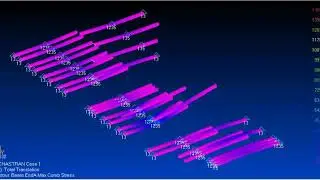 Multiple beam element and support system in bridge erection sequence
