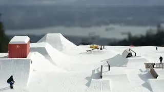 First Look at the Red Bull Slopestyle Course at Grouse Mountain