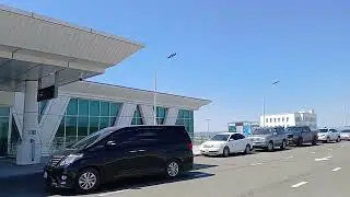 beautiful view of chingis Khan Airport Ulaanbaatar mongolia