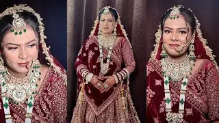 Full glam Indian bridal makeup tutorial 2026 by @glowupmakeover2023 ll Glowupmakeover ll Moradabad