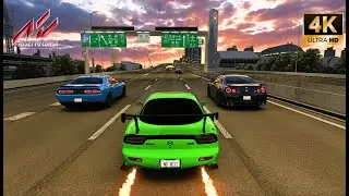 554HP Mazda RX-7 RE-Amemiya FULL SEND | Assetto Corsa Street Racing Gameplay | Max Graphics