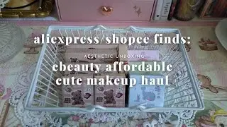 c-beauty makeup haul unboxing 🌸 xixi affordable makeup collection 🎀 cute & aesthetic makeup items