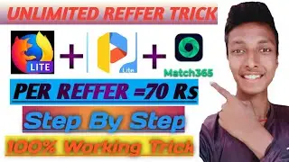 Match365 App Unlimited Trick || Otp Bypass Trick || Unlimited By Effective Reffer ||Step By Step||