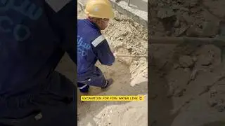 Manual Excavation for FIRE WATER LINE🔥🧯#youtubeshorts #ytshorts #fire #construction #aramco