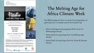 ORCAS & GLACIERS  as part of the Melting Age Art Show for Africa Climate Week