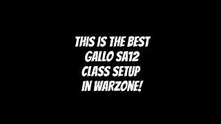 Best Gallo SA12 Class Setup in Warzone in One Minute! #Shorts