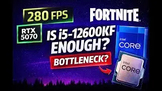 RTX 5070 + i5-12600KF Fortnite Performance Mode 1080p | High FPS Test (2026)