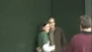 Jonathan proposing to Laura.