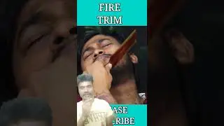 Fire Beard Trim #shorts #shortvideo #thebarberclub #asmr #firemassage