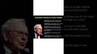 Excellent quotes by Warren Buffett #americanbillionaire #americanbusinessman