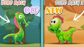 OID Vs NEW - Spitty DINO BASH vs DINO BASH 2 GAMEPLAY
