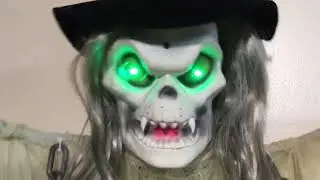 Gemmy Animated Shaking Spirits Chained Ghoul With Hat