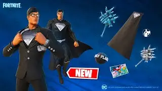 *NEW* SHADOW SUPERMAN SKIN GAMEPLAY - FORTNITE KRYTONIAN SET
