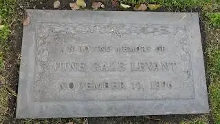 Actress June Gale Grave Pierce Brothers Memorial Park Los Angeles California USA January 31, 2023
