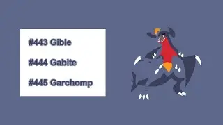 Pok&eacute;mon Cries Evolution - Gible | Gabite | Garchomp (Mega)