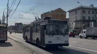 Поездка на троллейбусе ВМЗ-5298-20 №3155 маршрут №3 #рязань #рекомендации 