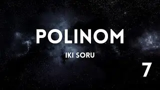Polinom, tanışılması gereken iki soru tipi. AYT Matematik (7)