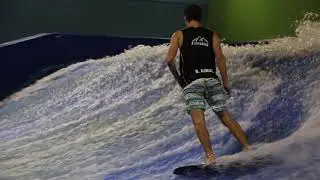 World Champion Jake Chipman best flowboarder on the indoor Flow Rider