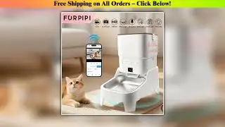 Smart Pet Feeder with 15CM Elevated Camera Tuya App Control for Busy Pet Owners FURPIPI Automatic