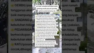 Arti dan ramalan primbon jawa tentang nasib pasutri pemilik weton jodoh kemu 26 #wetonlahir #weton
