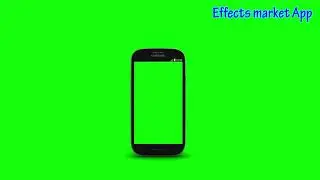 Sumsung galaxy mobile phone  green screen video