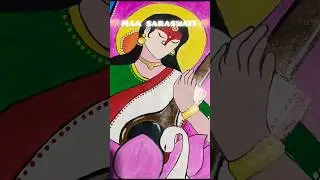 Maa Saraswati painting🪷✨ #shorts #art #drawing#artist  #saraswati#trending#viralshort
