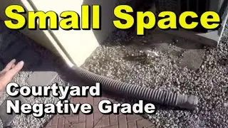 Negative Grade - Small Courtyard Spaces - Afternoon Rains Floods Garage, Sunrise Florida