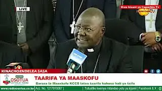 Kenya Catholic Bishops Pressures Government on Justice and Accountability amidst calls for Demos.