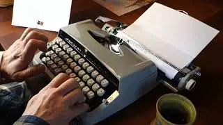 Brother Valiant ultraportable typewriter demo