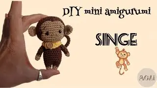 DIY mini amigurumi 🐵Kiki le singe 🙊Monkey
