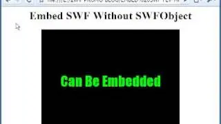 How To Embed SWF, FLV, MP4 Flash Video In Any Webpage