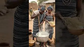 Yoruba Tribe Cooking Fufu  🇳🇬 | Traditional Nigerian Village #triballife #tribalfeast