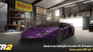 【CSR2】Lamborghini Aventador SVJ Roadster (manual start), shift & tune for 7.460