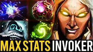 INSANE STATS!! 1K GPM & 1.6K XPM Invoker vs Earthshaker Mid | Dota 2 Invoker