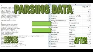 How to Parse Data in Excel Using Various Functions