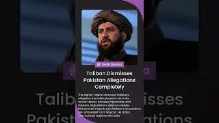 Taliban Dismisses Pakistan Allegations Completely | Desh Duniya | Desh Duniya Updates