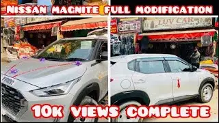 Nissan Magnite Xe(Base) full modification😱😱 In Karol Bagh Android Sterio with frame