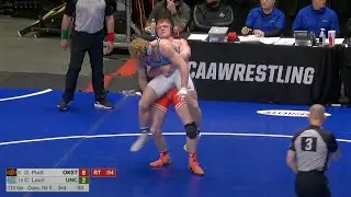 174lbs Dustin Plott (Oklahoma State) vs Clay Lautt (North Carolina)