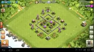 CoC TH4 Defense