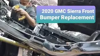 Замена переднего бампера GMC Sierra 2020 года #работа#2